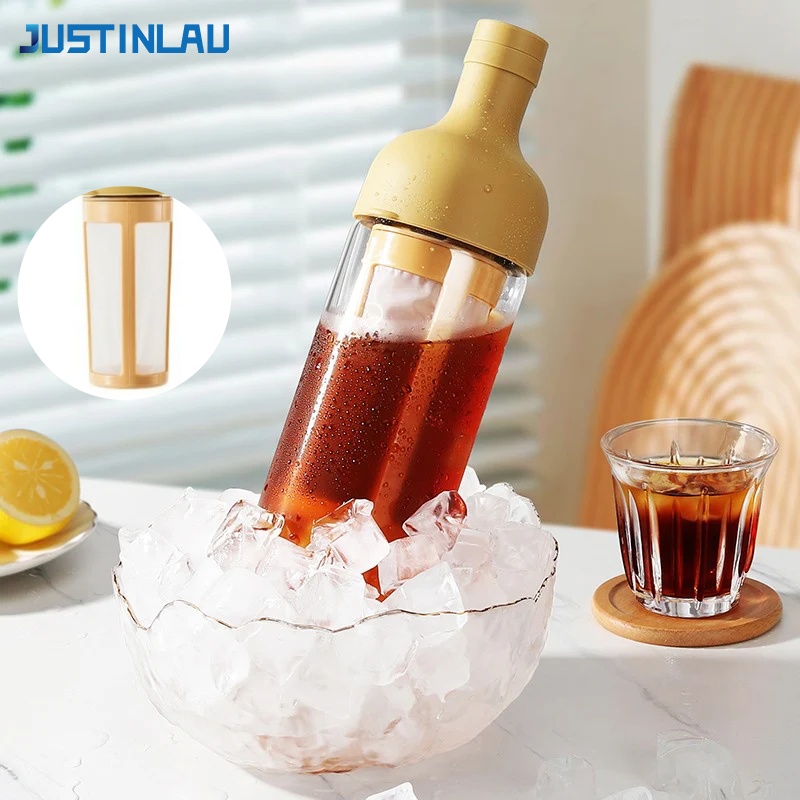 Coffee Tea Jug - JUSTINLAU 1L Cold Brew Koffiekan Fruitthee-brouwketel