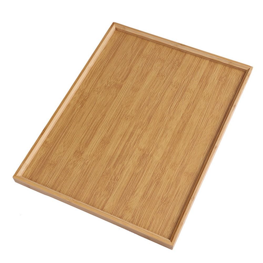Bamboo Tea Tray - Decoratief dienblad Natuurlijk bamboe Bamboe houten