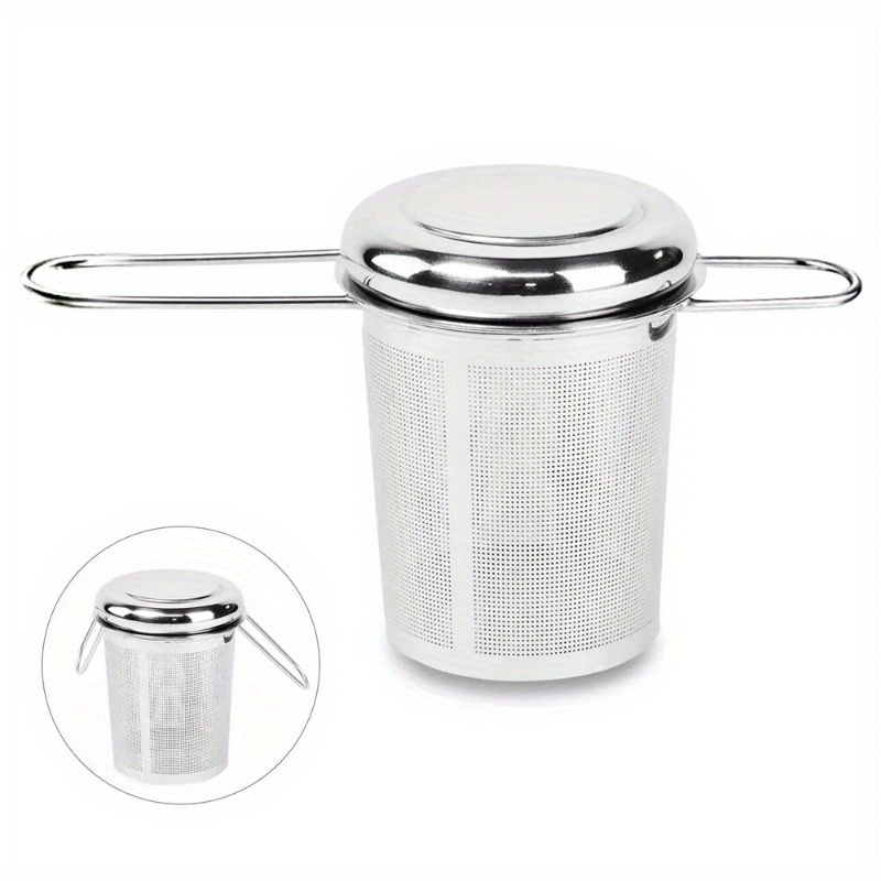 Coffee Tea Spices - Thee-ei van roestvrij staal met deksel,