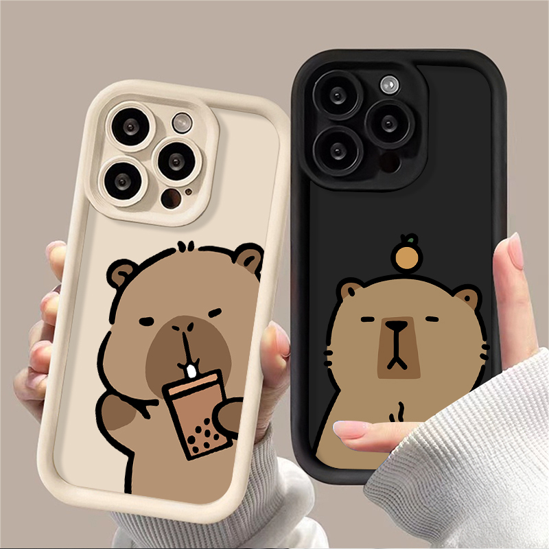 Coffee Plus Tea - Cartoon Leuke Capibara Case voor Xiaomi