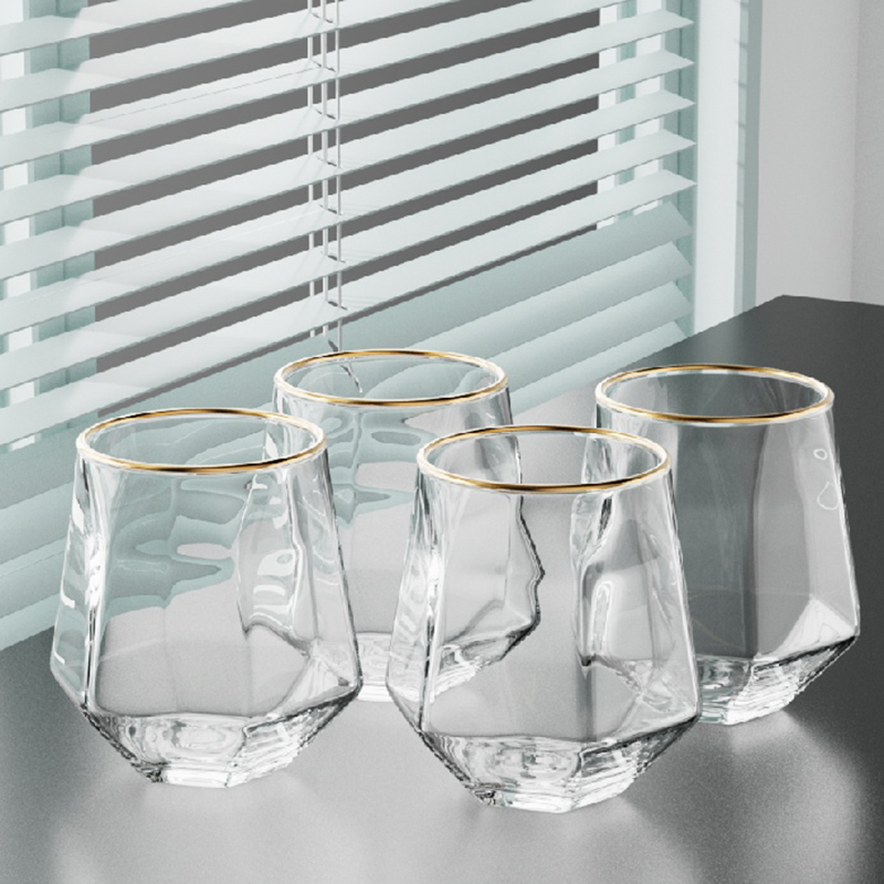 Tea Coffee Utensils - 320 ml 4-delige set zeshoekige beker