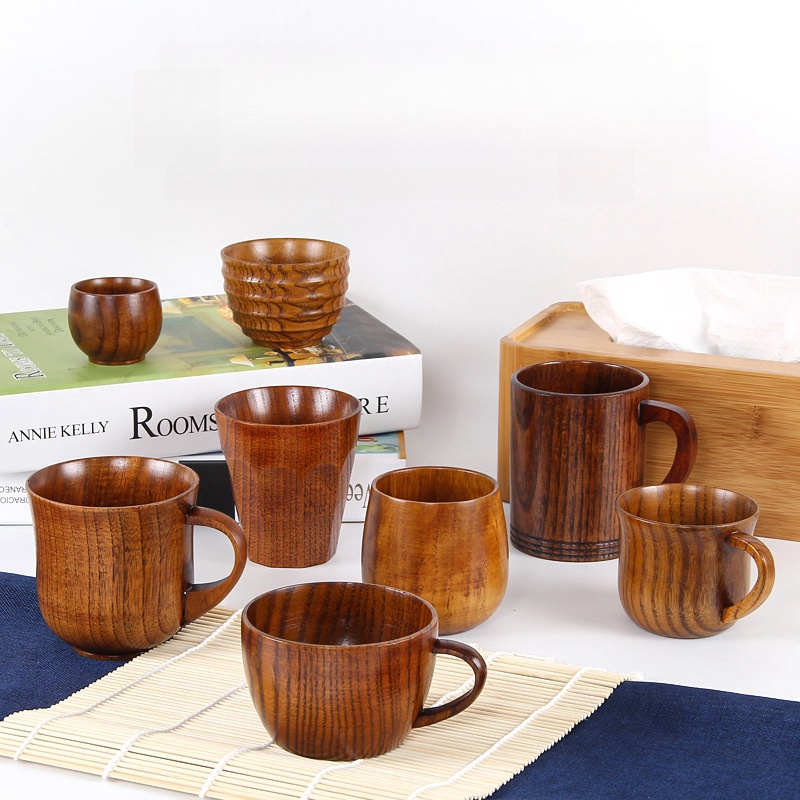 Coffee Plus Tea - Houten Grote Buik Cups Japan Stijl