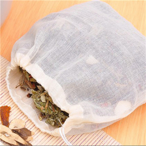 Coffee Tea Spices - 1Pc/10 Stuks Katoenen Theezakjes Mousseline Trekkoord