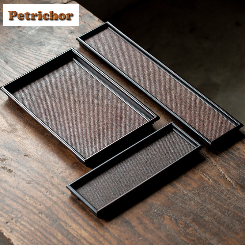 Bamboo Tea Tray - Japans rotan bamboe geweven theeblad snackbord
