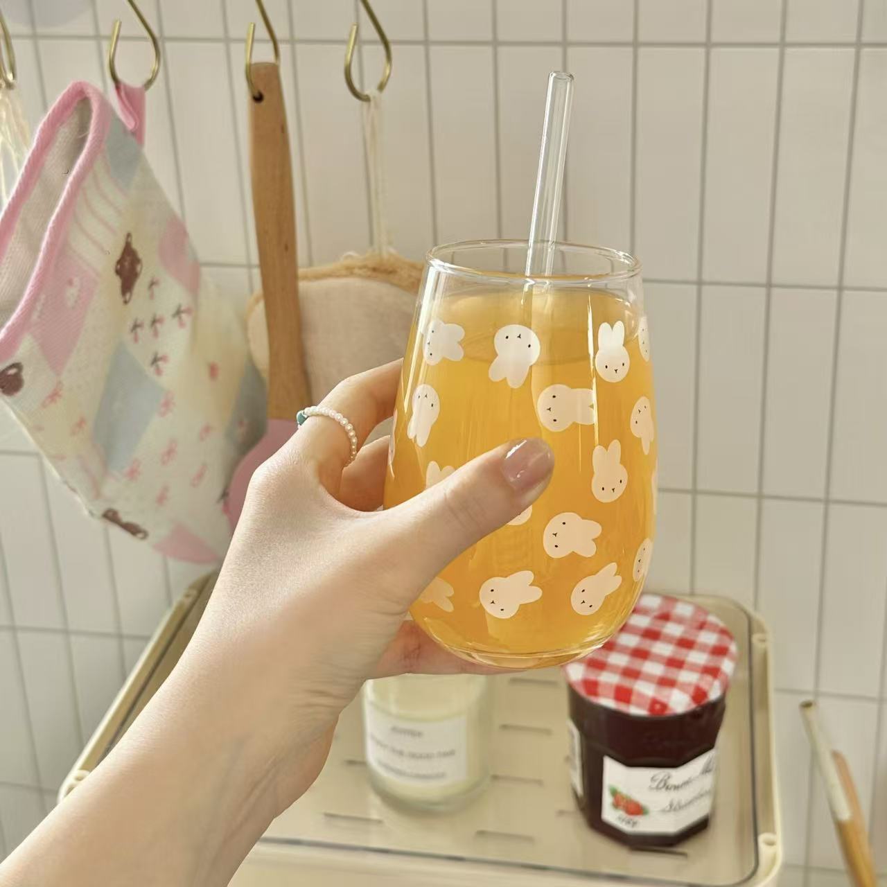 Schattig Miffy Konijn Bedrukte - Coffee And Tea Glass recensie en prijs
