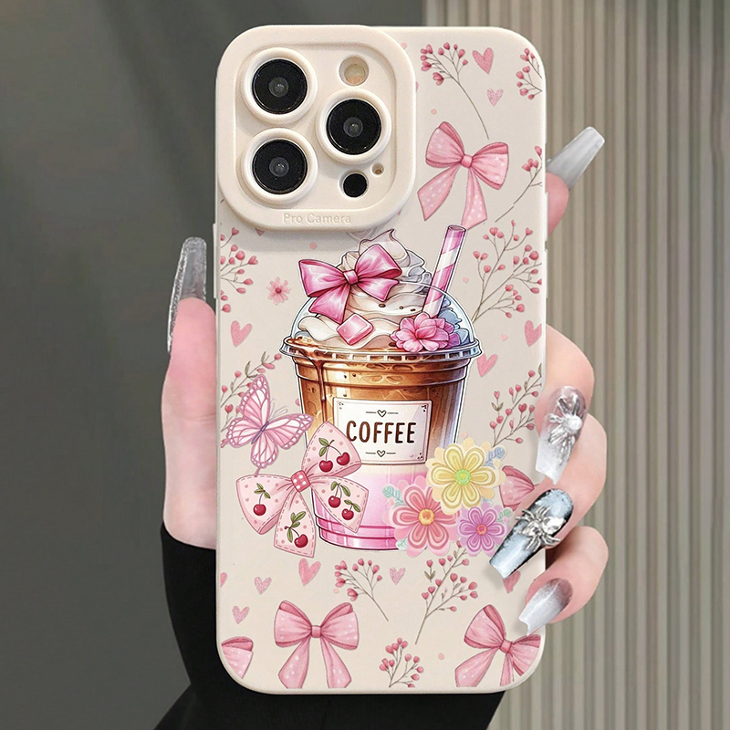 Roze strik koffiepatroon melkt - Coffee Plus Tea recensie en prijs