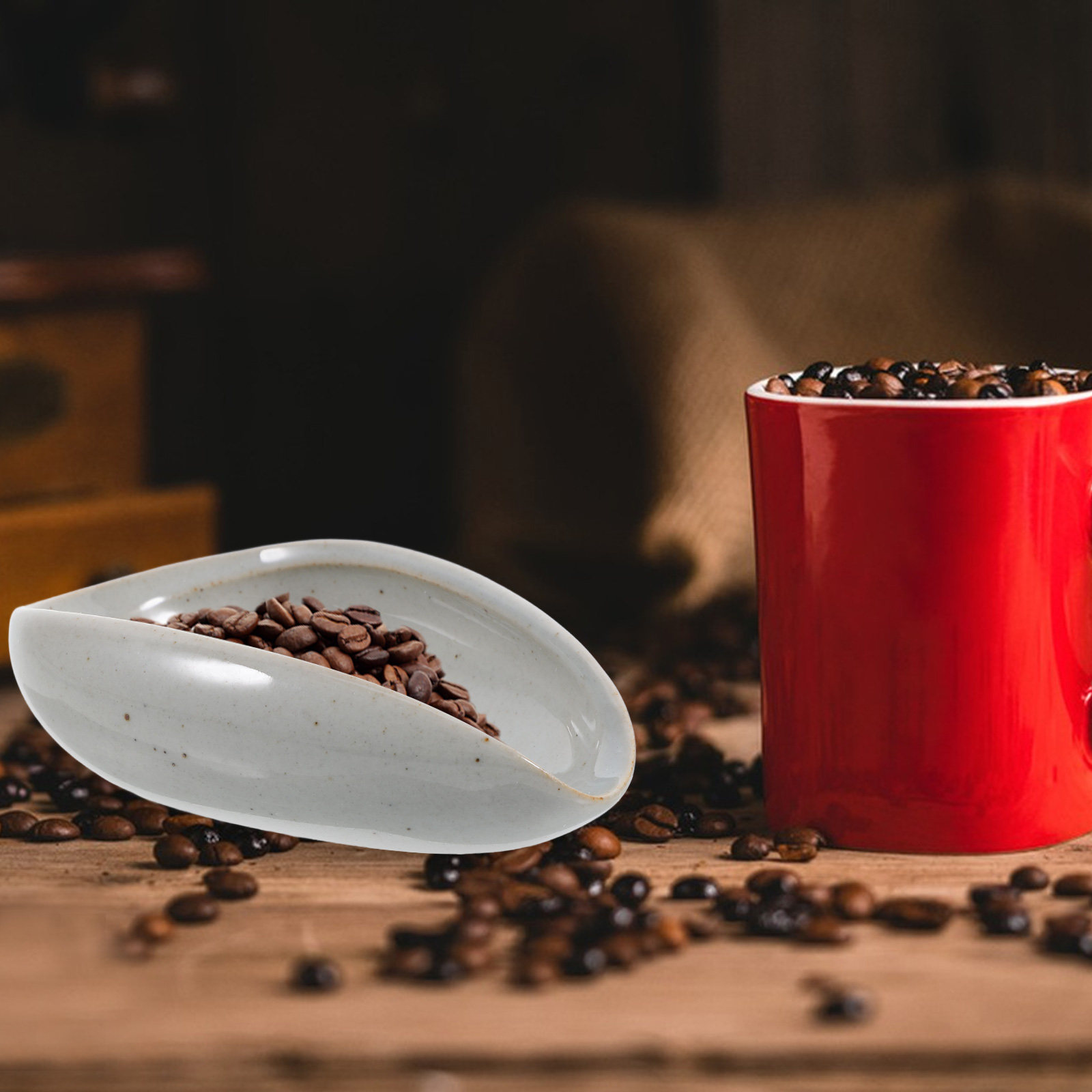 Keramische koffiebonen-doseerb - Coffee Tea Leaf And Bean recensie en prijs