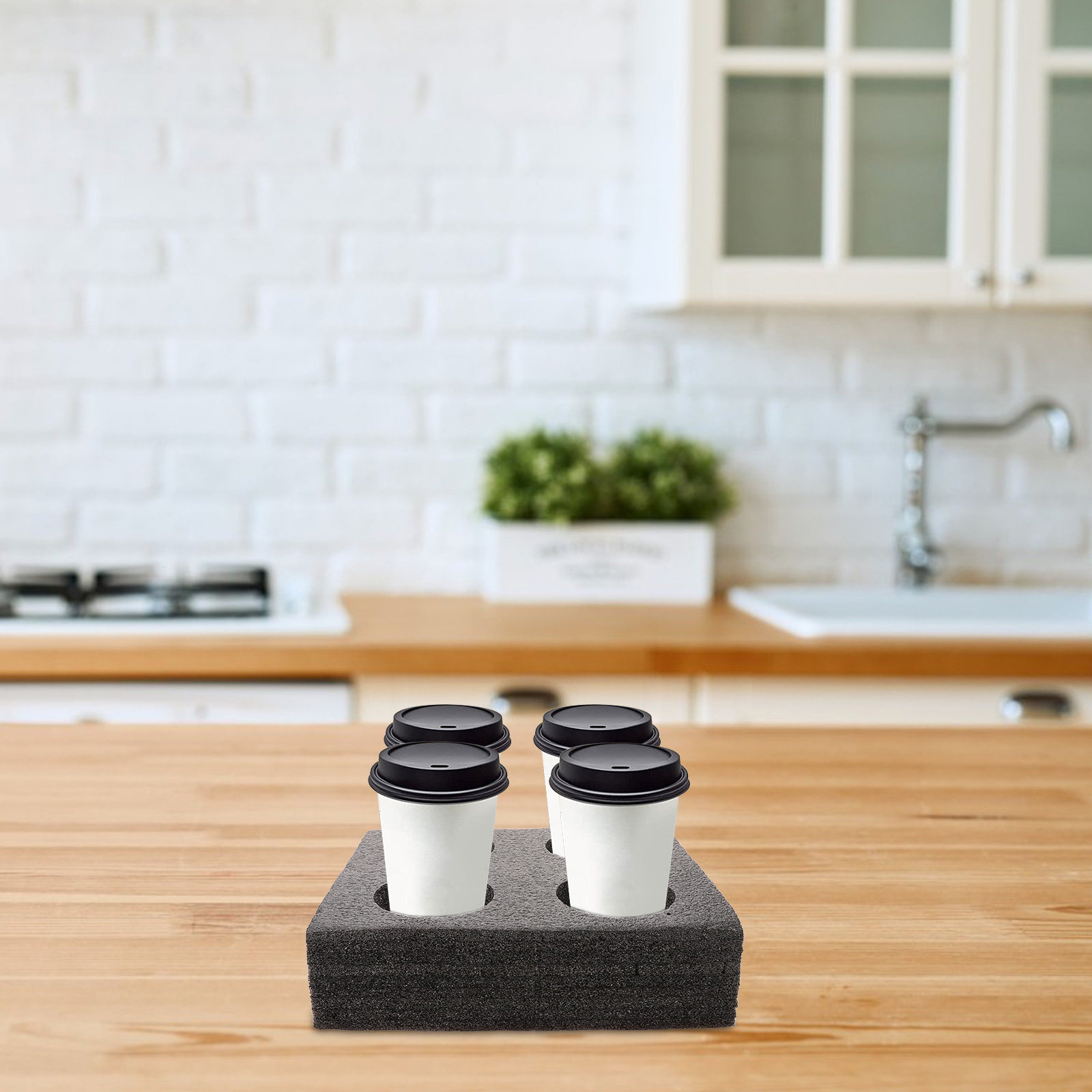 Multi-hole bekerdrager voor 4  - Coffee Tea Holder recensie en prijs