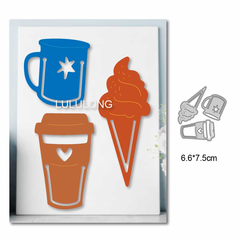 2025 Metalen Stansmessen Scrap - Coffee Stencil Art recensie en prijs