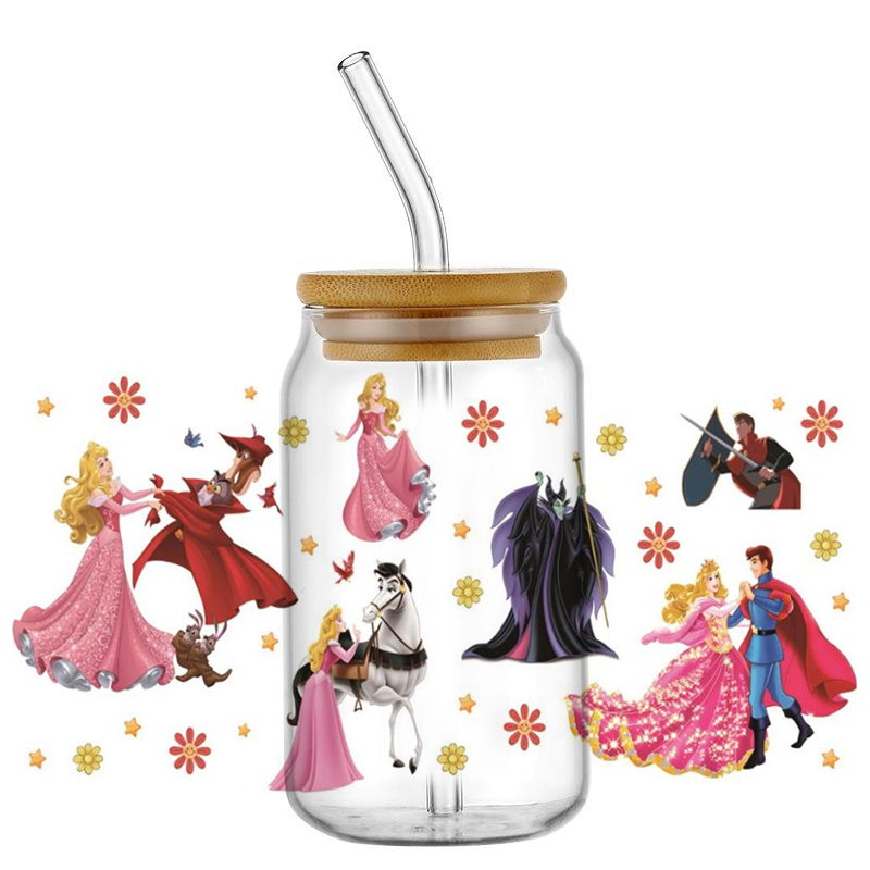 Mooie Aurora en heksenpatroon  - Coffee And Tea Glass recensie en prijs
