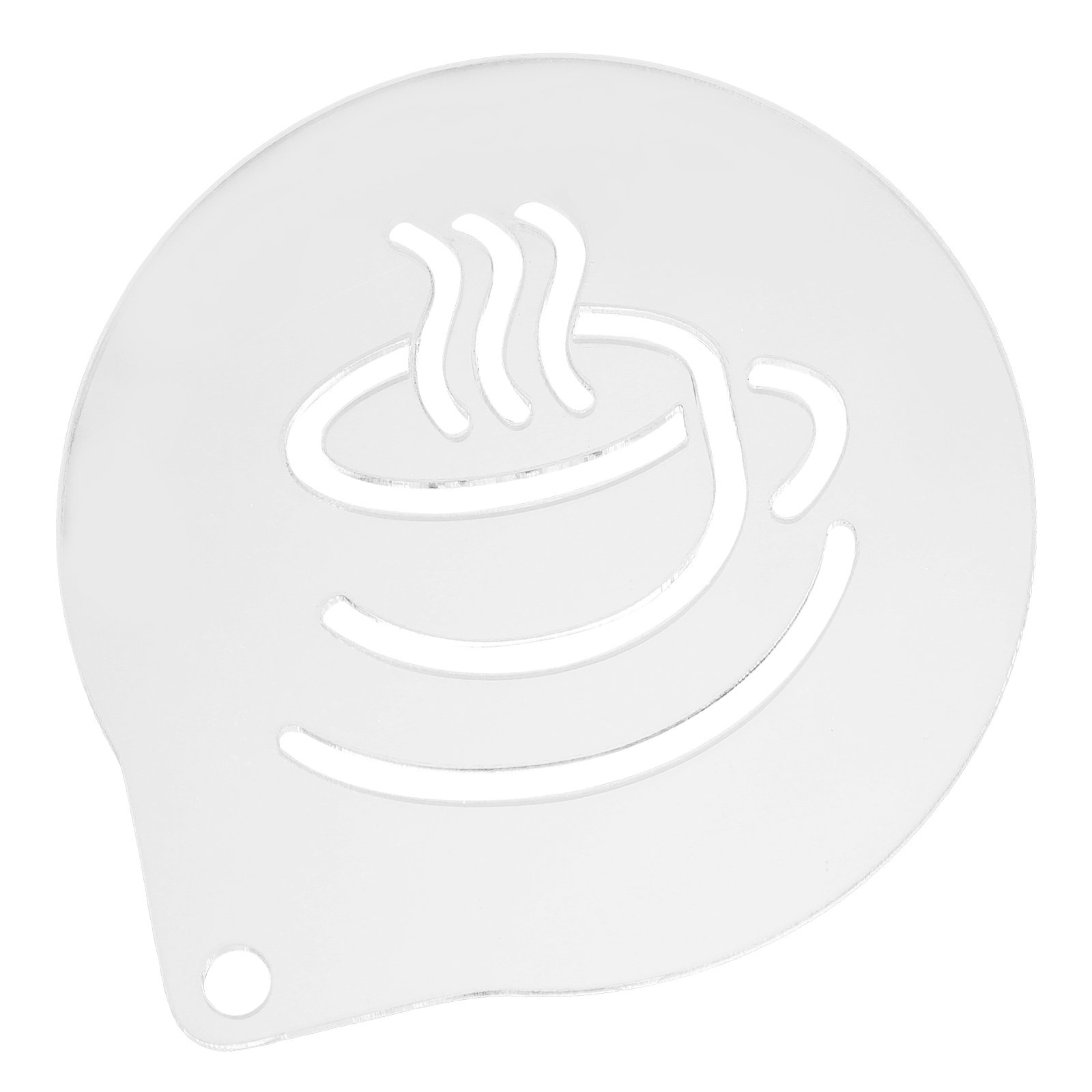 Lichtgewicht acryl koffiemal v - Coffee Stencil Art recensie en prijs