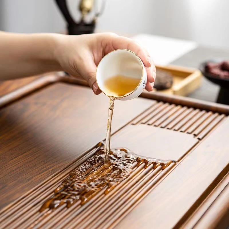 Hoogwaardig groot theeblad Hua - Bamboo Tea Tray recensie en prijs
