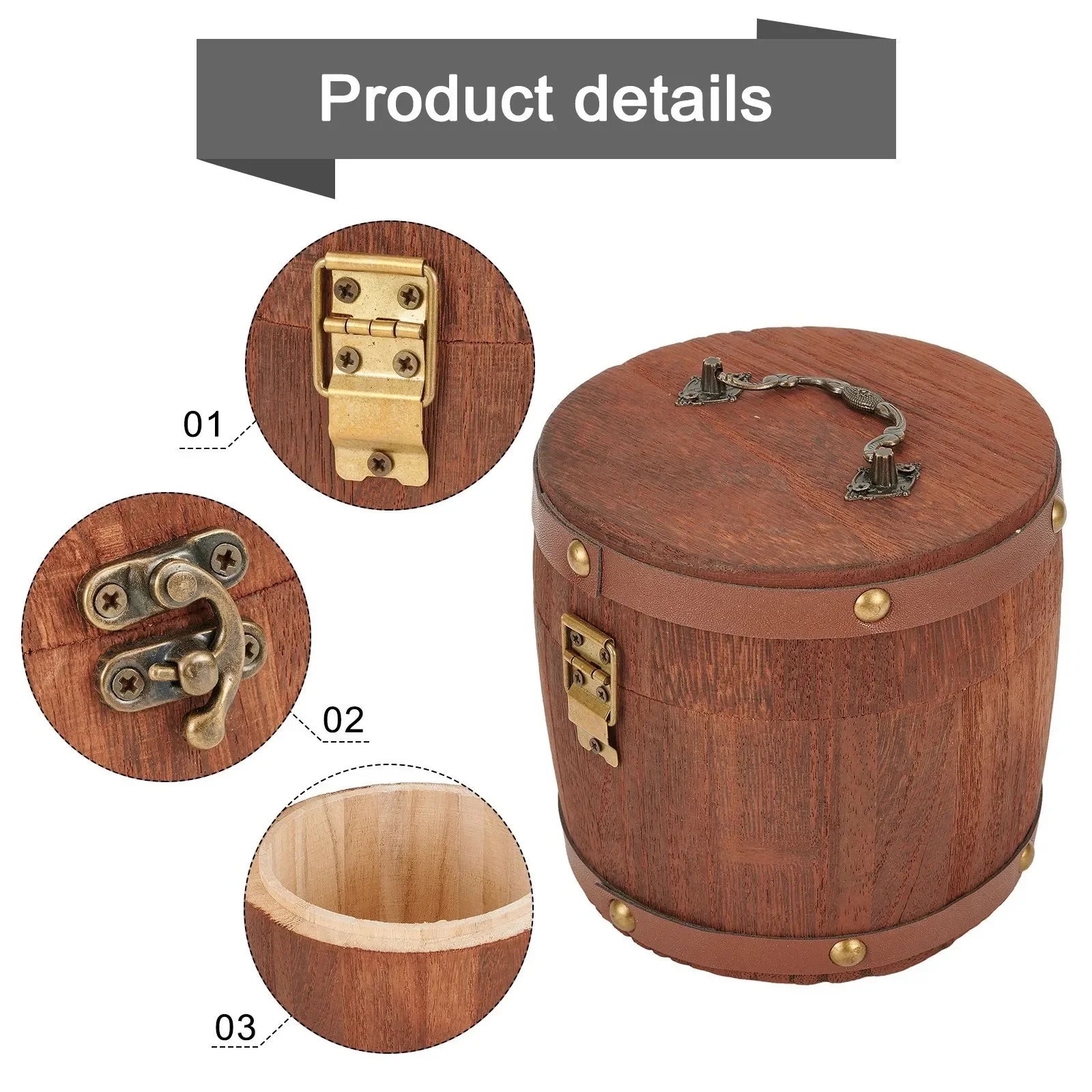 1 Pc Draagbare Thee Houten Vat - Coffee Tea Leaf And Bean recensie en prijs