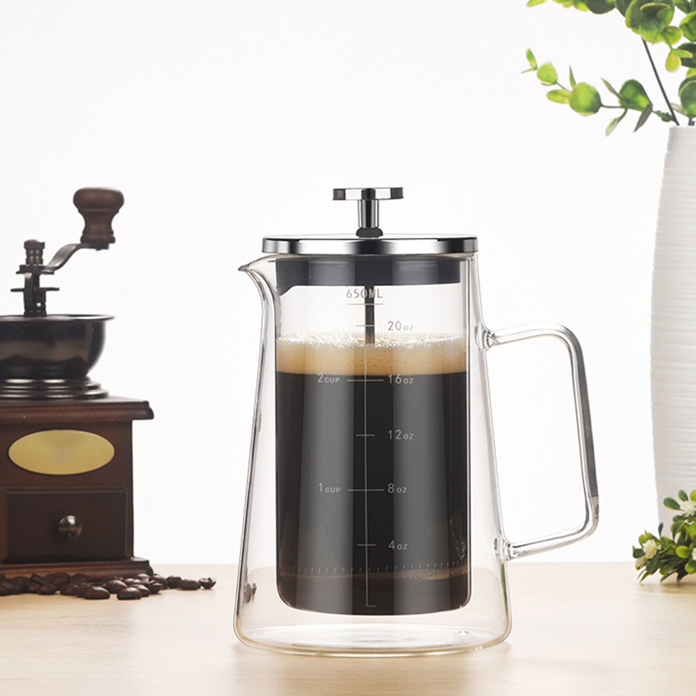Dubbele lagen Franse perspot H - Coffee And Tea Glass recensie en prijs