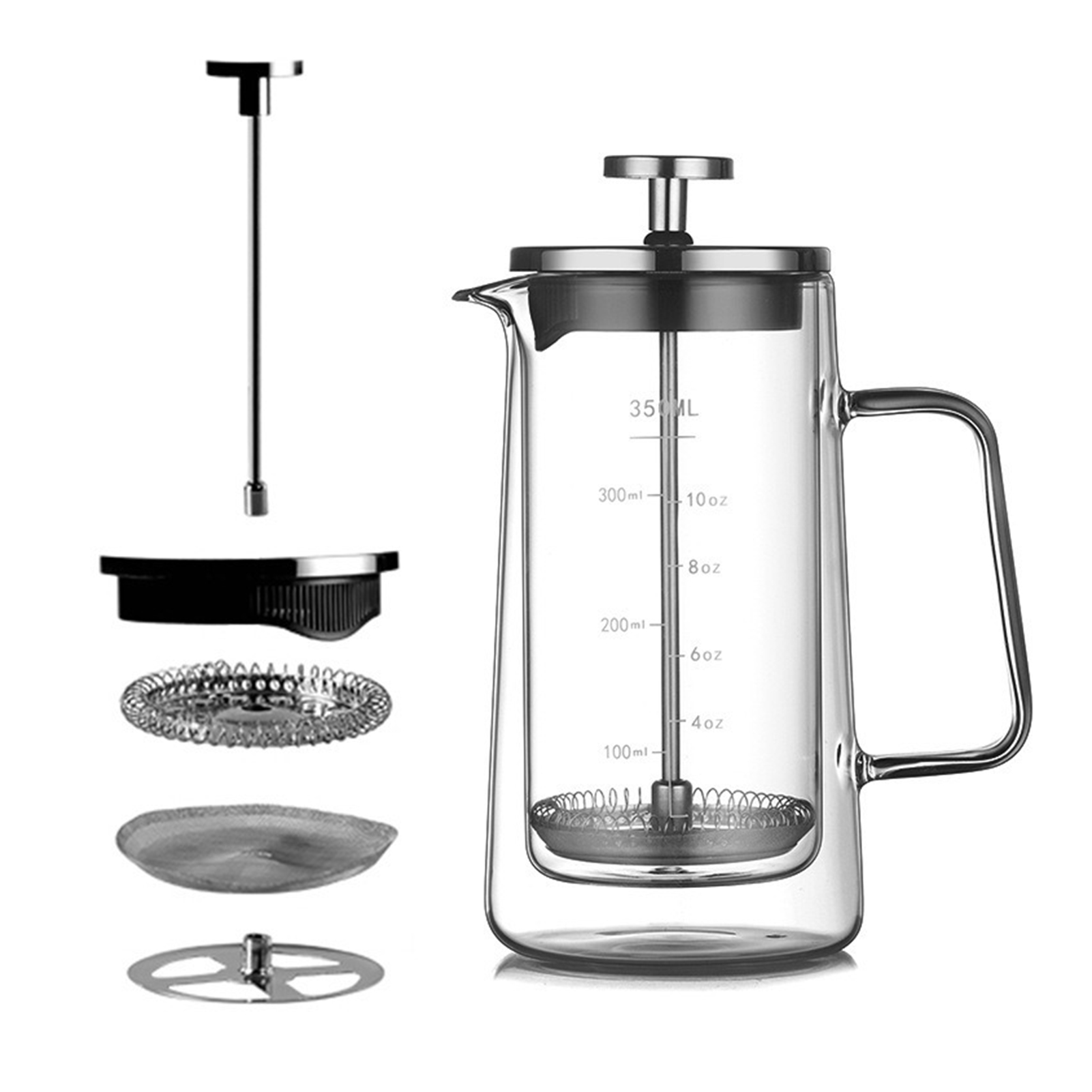Dubbele lagen Franse perspot H - Coffee And Tea Glass recensie en prijs
