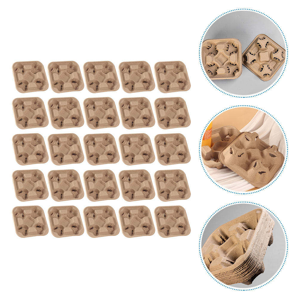 25 stuks vierkops papierpulp h - Coffee Tea Holder recensie en prijs