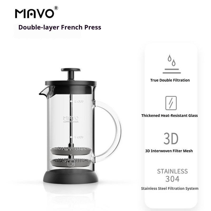 MAVO French Press Koffiezetapp - Coffee And Tea Glass recensie en prijs